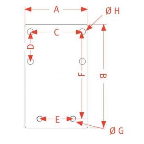 Montageplatte ANP50-4/1-1